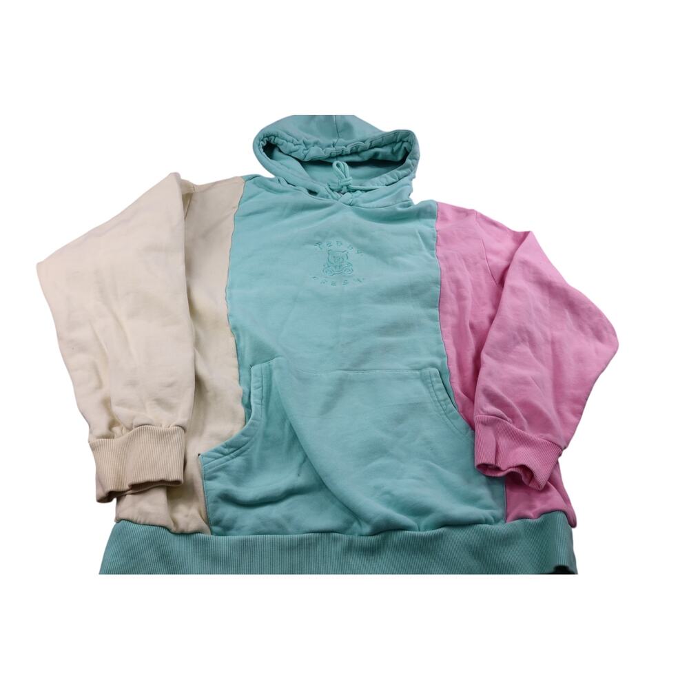 Teddy Fresh Color block Hoodie Women's Large‎